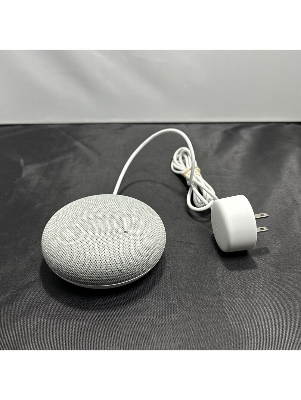 Google Home Mini Smart Speaker H0A 1st Gen w/ Power Adapter - Chalk